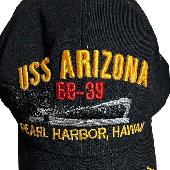 Vintage USS Arizona BB39 Pearl Harbor Hawaii Hat - Picture 2 of 6